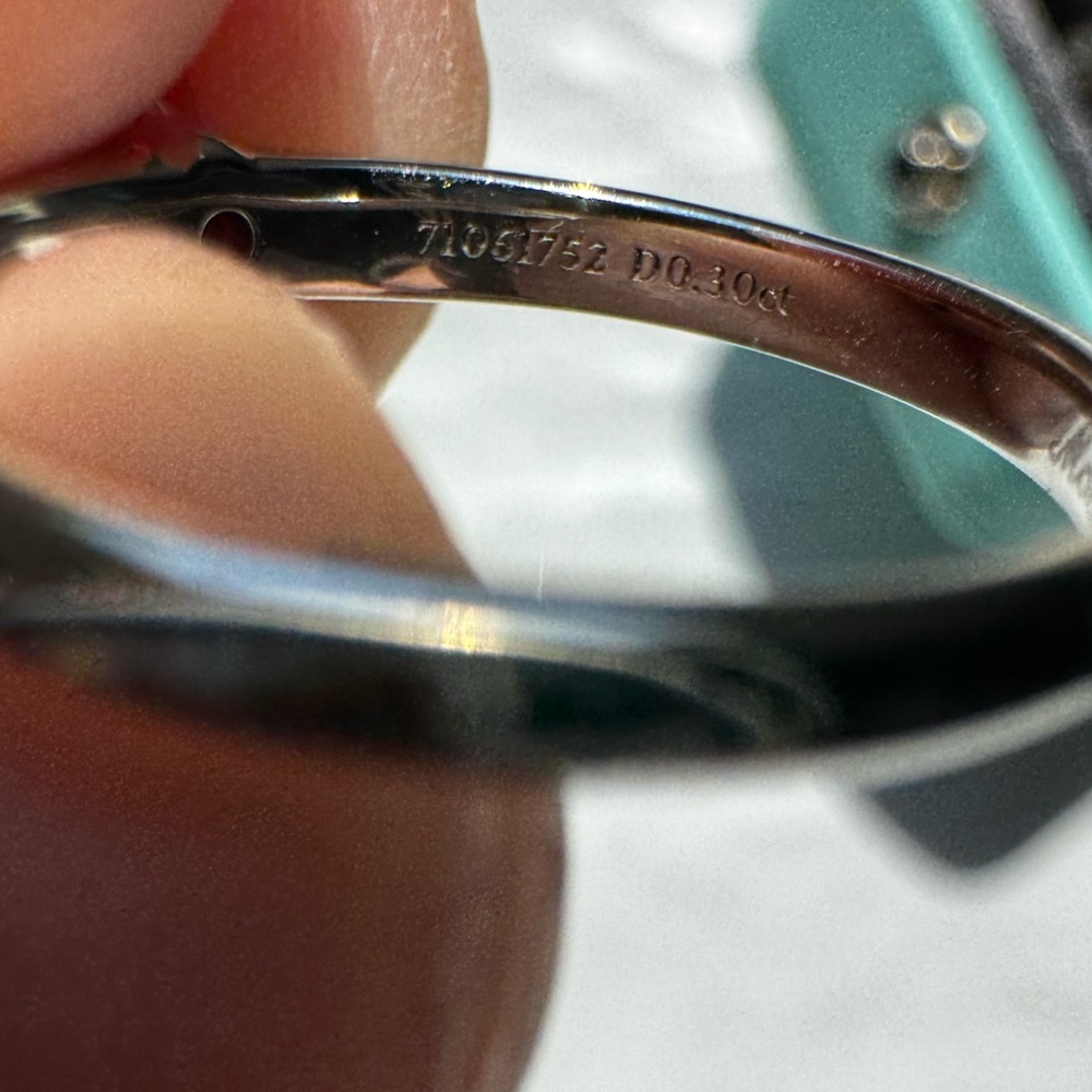 Tiffany & Co. Platinum Solitaire Ring in Tiffany Blue Box - Picture 10 of 16